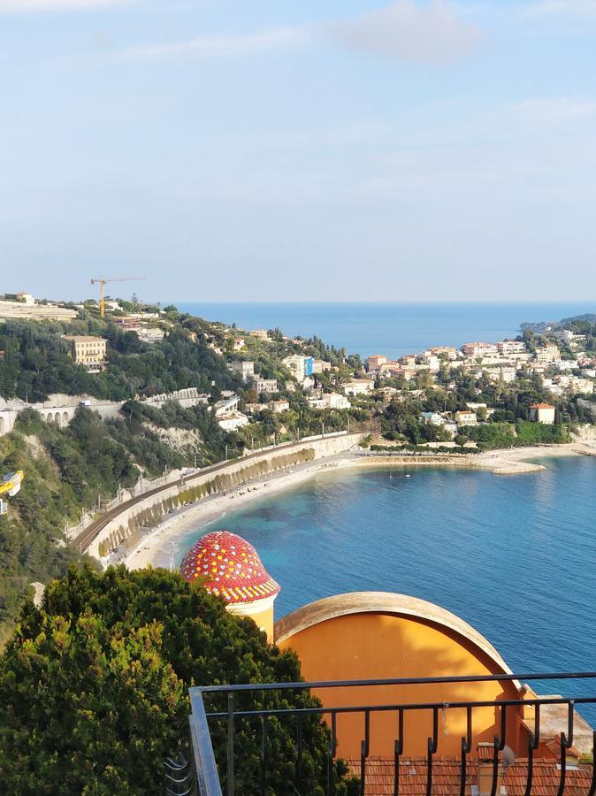 Vintage Flat Overlooking Villefranche Bay Apartment Exterior photo