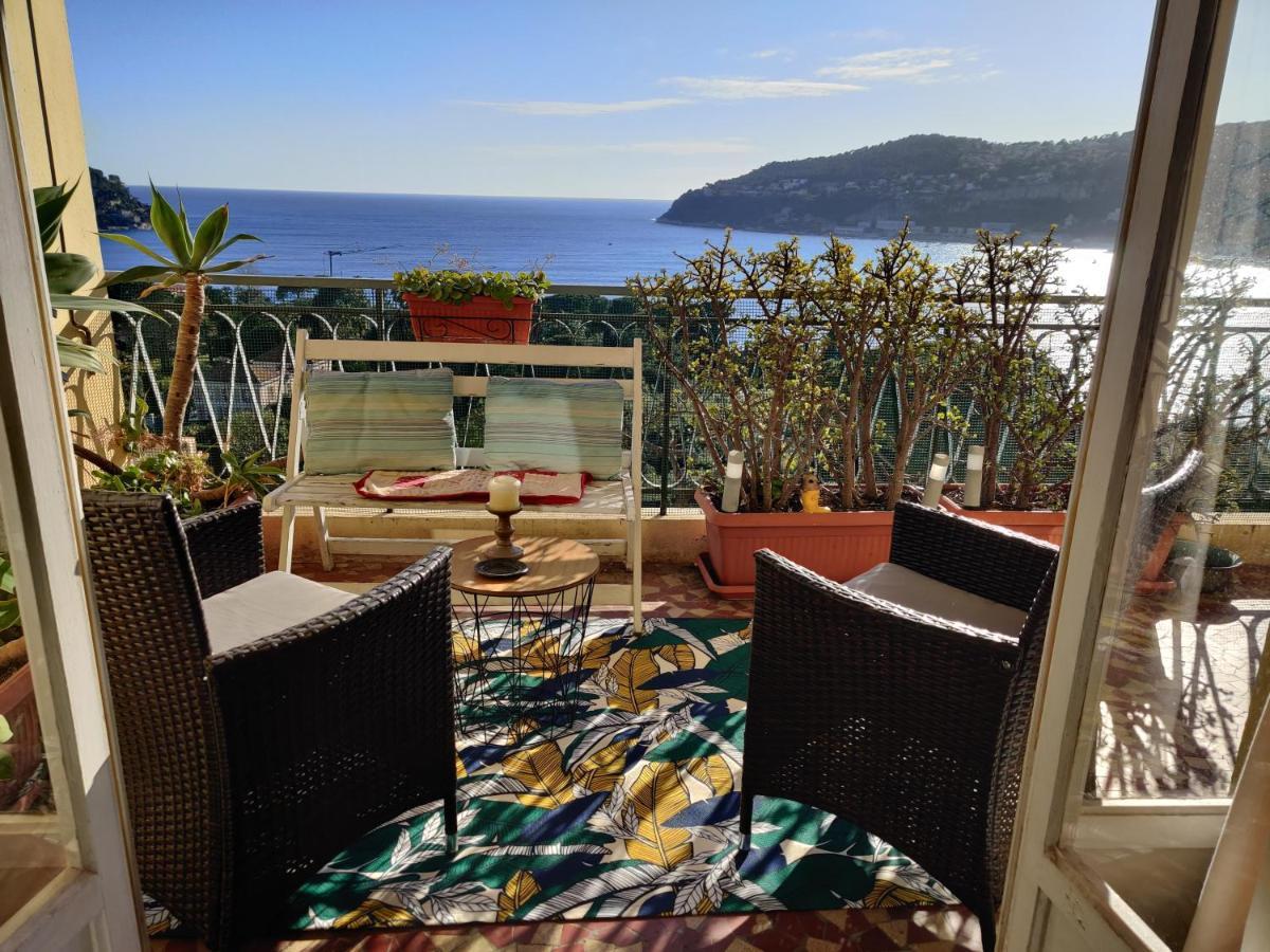 Vintage Flat Overlooking Villefranche Bay Apartment Exterior photo