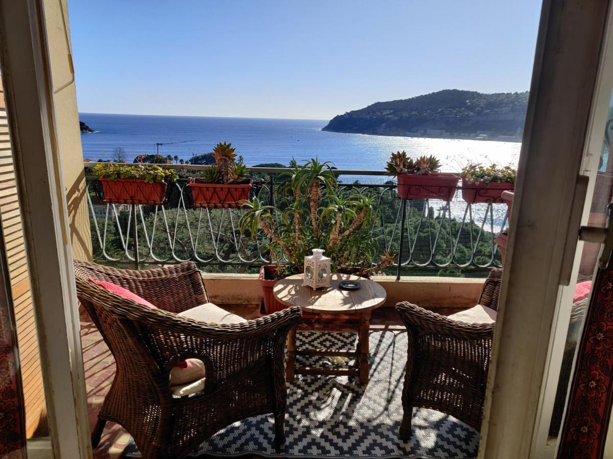Vintage Flat Overlooking Villefranche Bay Apartment Exterior photo